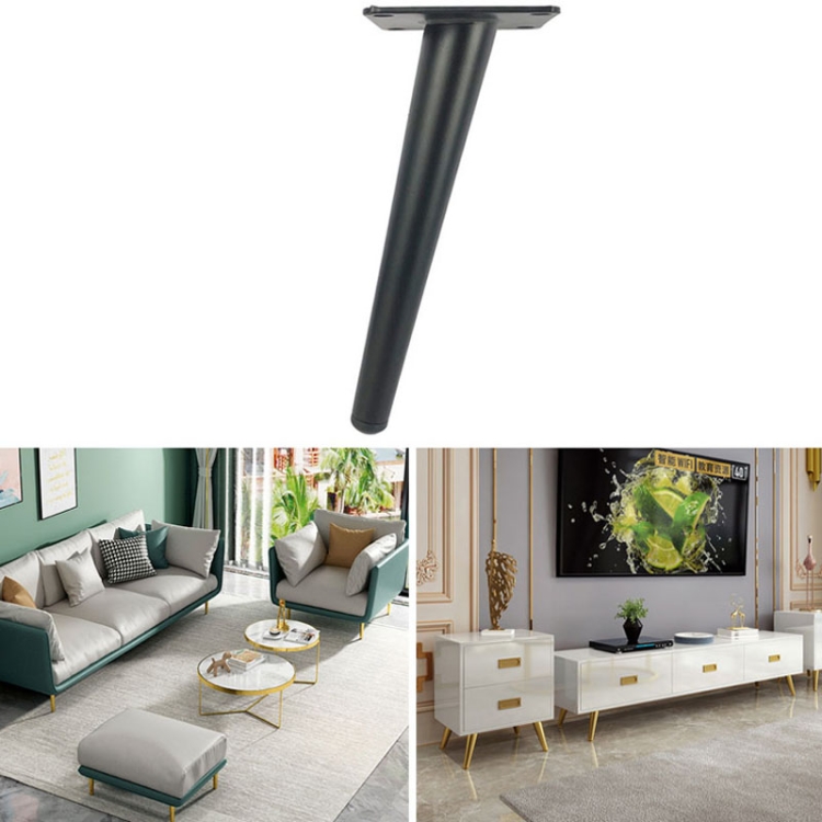 

LH-ZT-0001 Cone Round Tube Furniture Support Legs, Style: Oblique Cone Height 40cm(Matte Black)