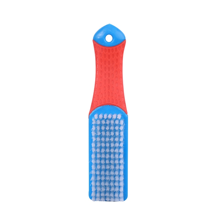 

10 PCS Multifunctional Flexible Bristle Cleaning Brush(Blue Red Grip)