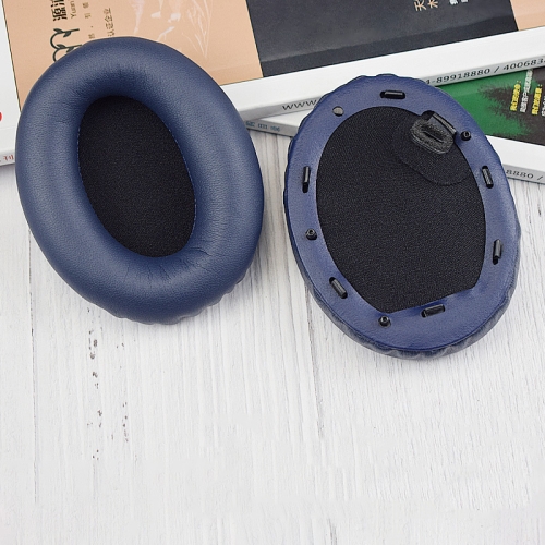 

1 Pair PU Leather Earpads for Sony WH-1000XM4, Color: Blue+Buckle