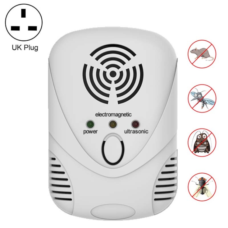

DC-9001 Household Electronic Mouse Repeller, Specification: UK Plug(White)