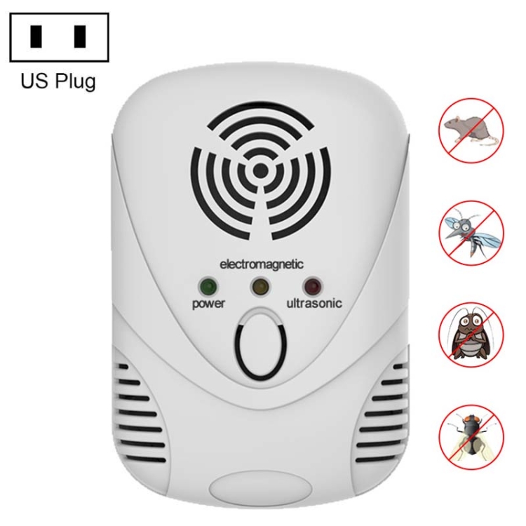 

DC-9001 Household Electronic Mouse Repeller, Specification: US Plug(White)