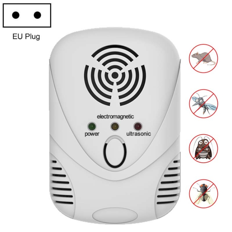 

DC-9001 Household Electronic Mouse Repeller, Specification: EU Plug(White)
