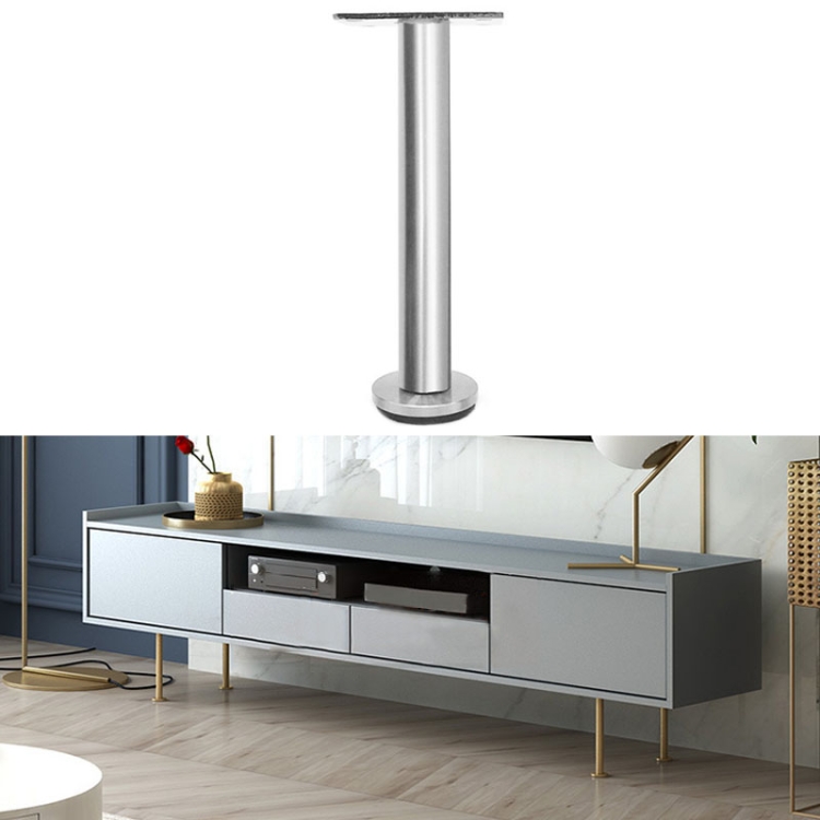 

LH-TJ003 Adjustable Stainless Steel Round Tube Furniture Legs, Height: 32cm(Silver)