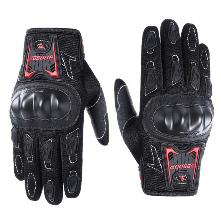 

BSDDP RH-A0132 Full Finger Protection Outdoor Motorcycle Gloves, Size: M(Black)
