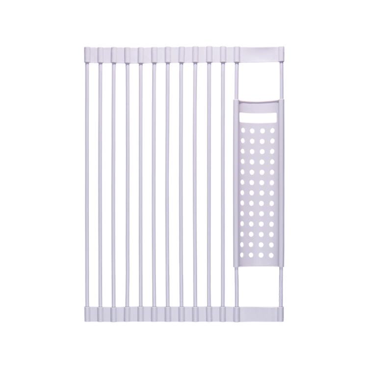 

43 x 33cm White Gray Kitchen Silicone Drain Rack Sink Drain Rack