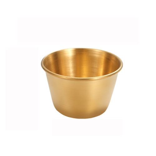 

5 PCS Stainless Steel Tortilla Salad Tomato Sauce Cup, Specification： 304 Small (Gold)