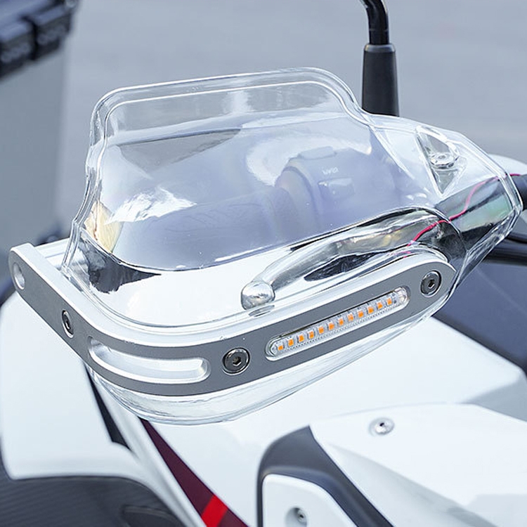 

1 Pair BSDDP RH-B05070 Motorcycle Handle Windshield, Style: Transparent With Light