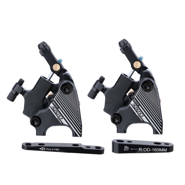 

1 Pair IIIPRO Flat Mount Road Calipers Bilateral Brakes(Black)