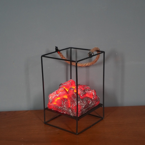 

Imitation Charcoal Flame Lamp LED Wrought Iron Holiday Decoration, Spec: Charcoal B