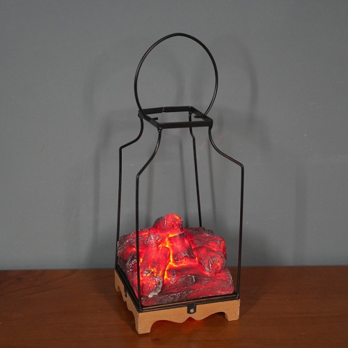 

Imitation Charcoal Flame Lamp LED Wrought Iron Holiday Decoration, Spec: Charcoal D