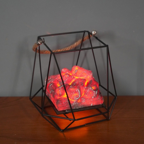 

Imitation Charcoal Flame Lamp LED Wrought Iron Holiday Decoration, Spec: Charcoal E