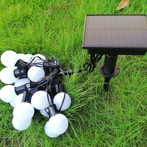 

G40 Bulb Bluetooth Smart RGB String Lights Outdoor Decoration, Spec: 5m 25 LEDs-Solar Power