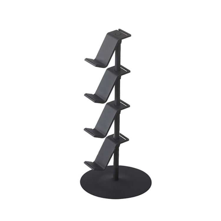 

Gamepad Storage Rack Desktop Headphone Storage Rack, Color: 4 Floors Black