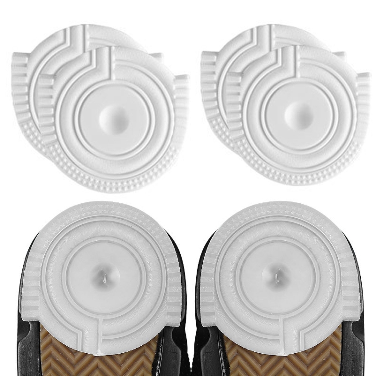 

2 Pairs Sole Wear-Resistant Rubber Cuttable Sports Anti-Slip Sticker, Size: No.0 40 Yards(White)