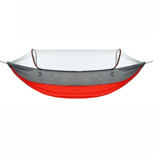 

Outdoor Camping Anti-Mosquito Quick-Opening Hammock, Spec: Single (Gray+Orange)