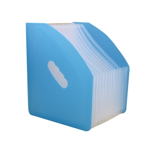

Standing Organ Clip Student Test Paper Storage Clip(Blue Surface(White Inner Page))