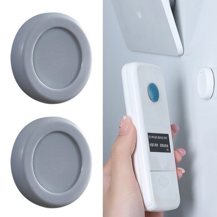 

2 Sets Round Magnetic Absorption Hook with Magnet(Grey)
