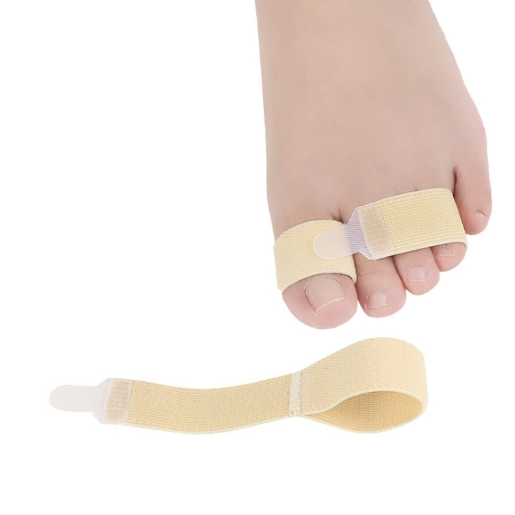 

10 PCS Elastic Toe Belt Finger Splitter(Light Yellow)