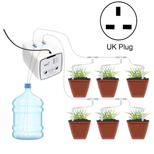 

WD-01ADE WIFI Gardening Drip Irrigation Controller, Specification: Double Pump 15 Pots(UK Plug)