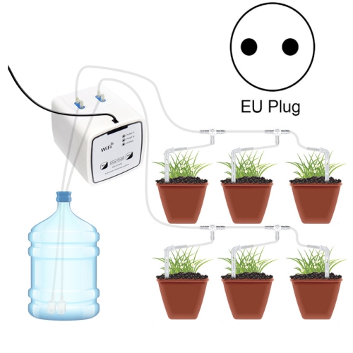 

WD-01ADE WIFI Gardening Drip Irrigation Controller, Specification: Double Pump 20 Pots(EU Plug)