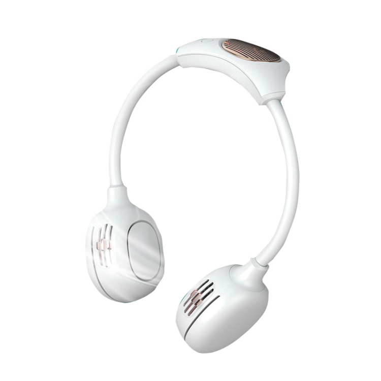 

D77 Outdoor Sports Silent Hanging Neck Fan(White)