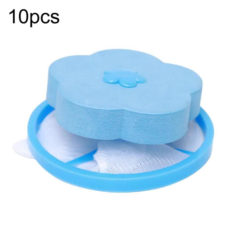 

10 PCS C2096 Washing Machine Floating Material Filter Bag(Blue)