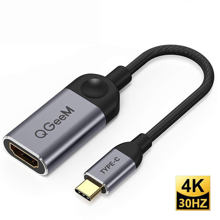 

QGeem QG-UA01 USB Type-C To HDMI Adapter(Grey)
