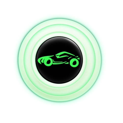 

100 PCS Car Door Anti-Collision Shock Pad, Color: Luminous With Sports Car Logo