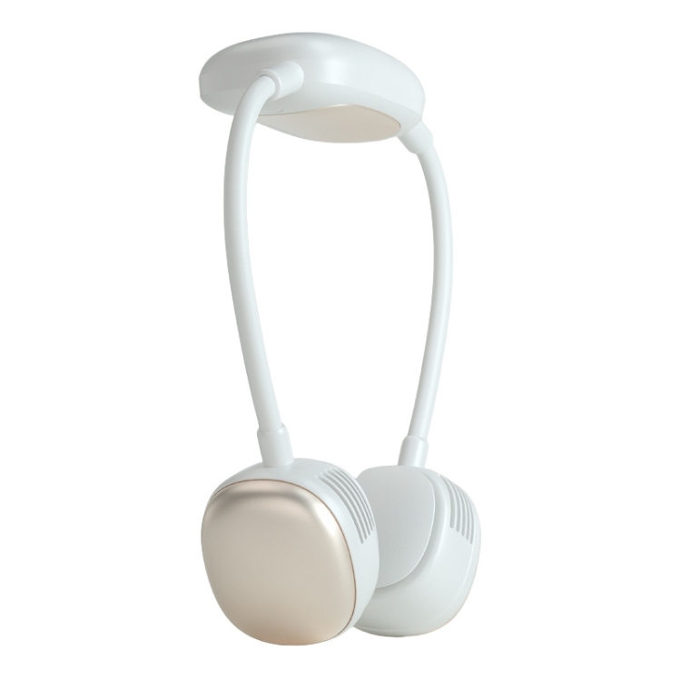 

F08 Aluminum Alloy Bladeless USB Hanging Neck Fan(White)