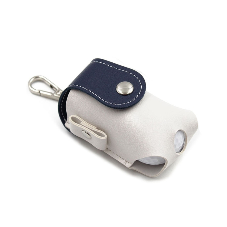 

2 PCS Splicing Leather Portable Mini Golf Protective Bag(Blue)