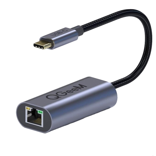 

QGeeM QG-UA05 USB-C to Ethernet Adapter(Silver Gray)