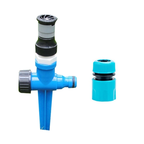 

2 Sets 4 Points Adjustable Scattering Sprinkler (Sprinkler + Ground Plug + Quick Connect)