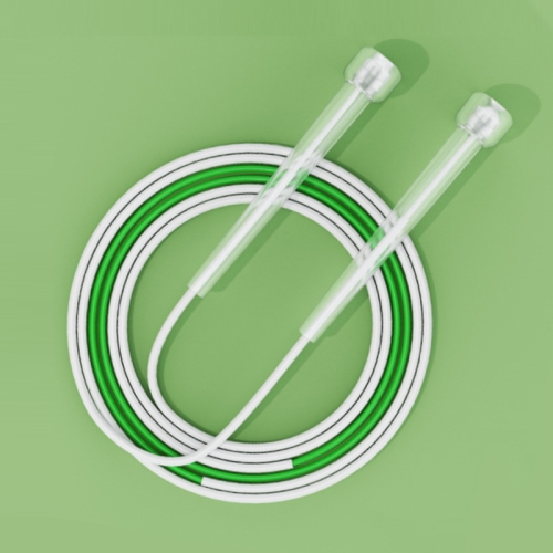 

2 PCS Children Speed Skipping Sports Rope, Style: 2 Sections 2.4m (White Green)