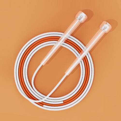 

2 PCS Children Speed Skipping Sports Rope, Style: 2 Sections 2.8m (White Orange)