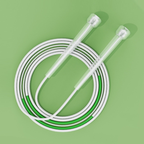 

2 PCS Children Speed Skipping Sports Rope, Style: 3 Sections 2.4m (White Green)