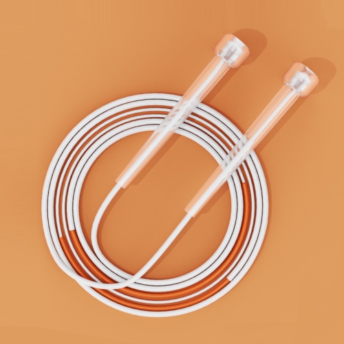 

2 PCS Children Speed Skipping Sports Rope, Style: 3 Sections 2.4m (White Orange)