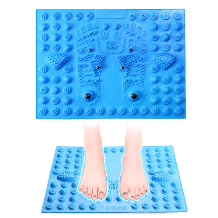 

2 PCS Fitness Toe Pressing Board Foot Magnetic Therapy Massage Pad(Blue)