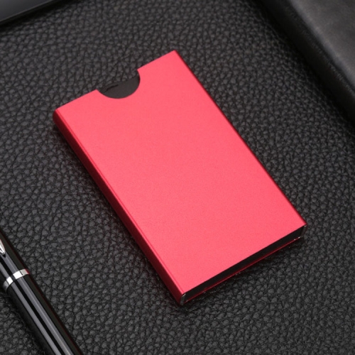 

Aluminum Alloy Laminated Business Card Holder Business Card Package(Red)