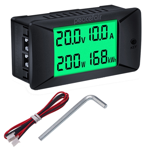 

Peacefair PZEM-025 DC Multifunctional DC Digital Display Tester, Specification: 100A