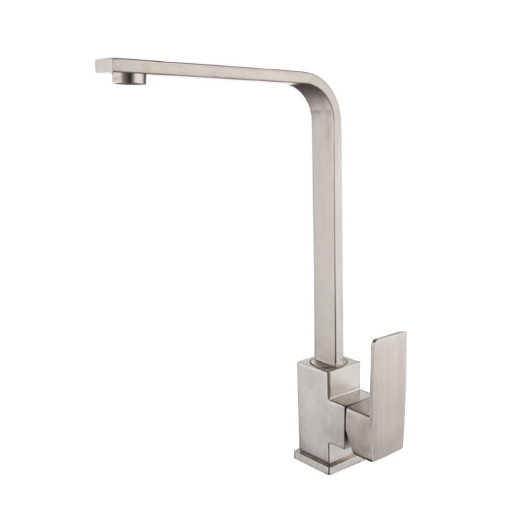 

Kitchen 304 Stainless Steel Rotatable Hot And Cold Water Faucet, Specification: Brushed