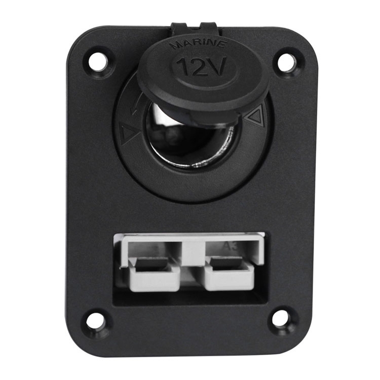 

Large Current Plug With 12V Cigarette Lighter Panel Combination