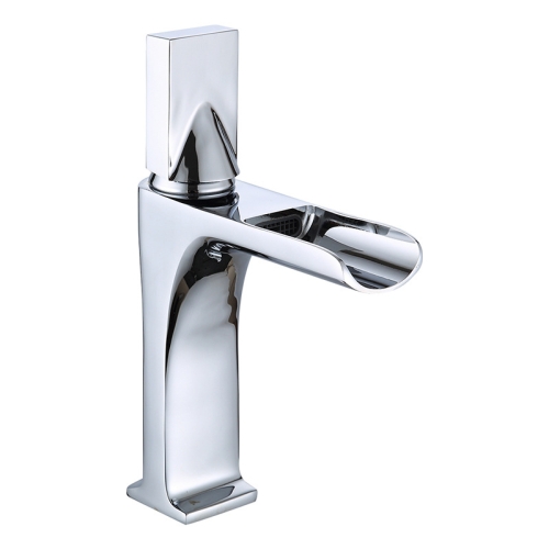 

Bathroom Vanity Retro Waterfall Full Copper Faucet, Specification: Silver