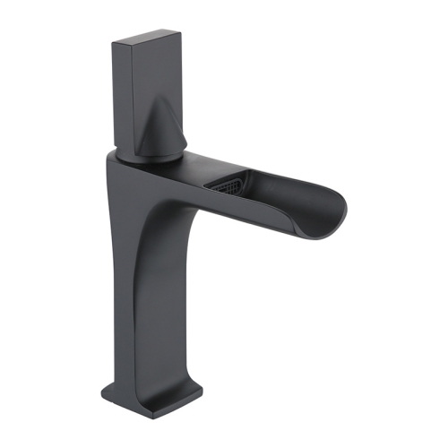 

Bathroom Vanity Retro Waterfall Full Copper Faucet, Specification: Black