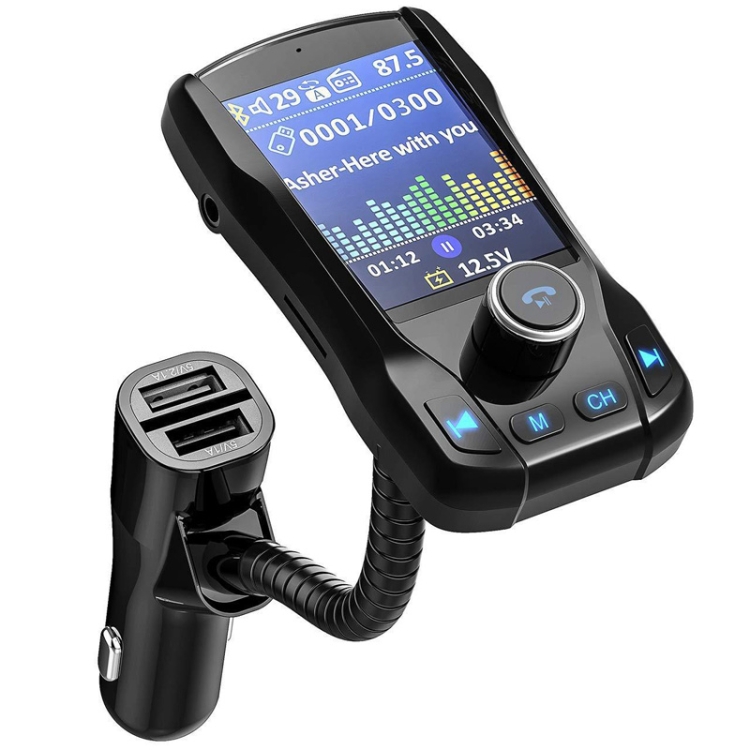 

Hands-free Color Screen Car Bluetooth MP3, Style: Regular Version