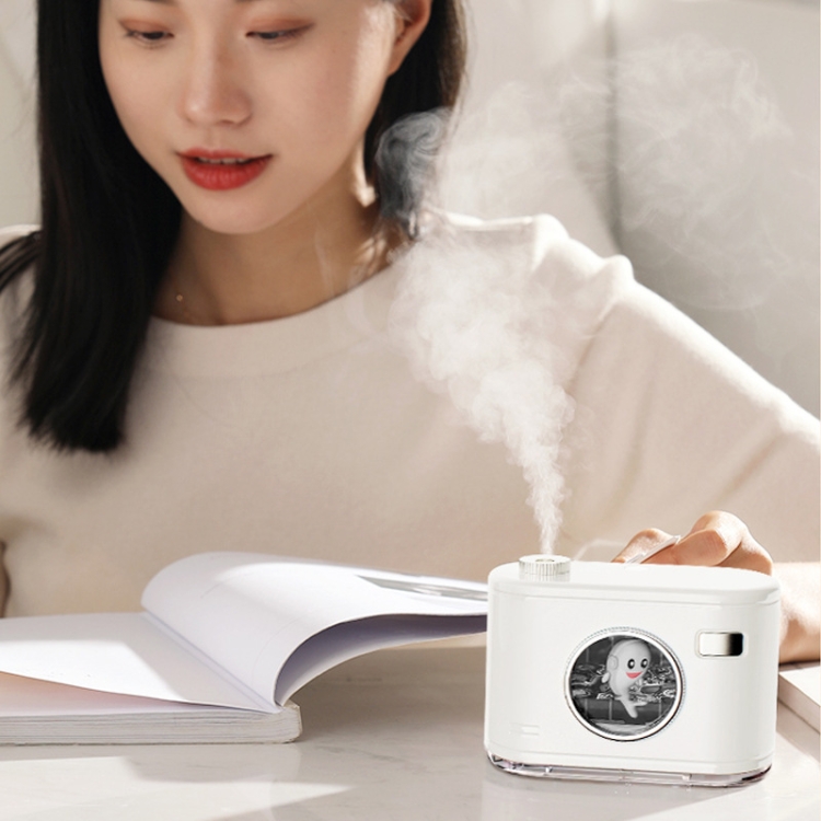 

Q30 Desktop Mini Hydrating USB Dolphin Humidifier, Style: Battery Version (Snow White)