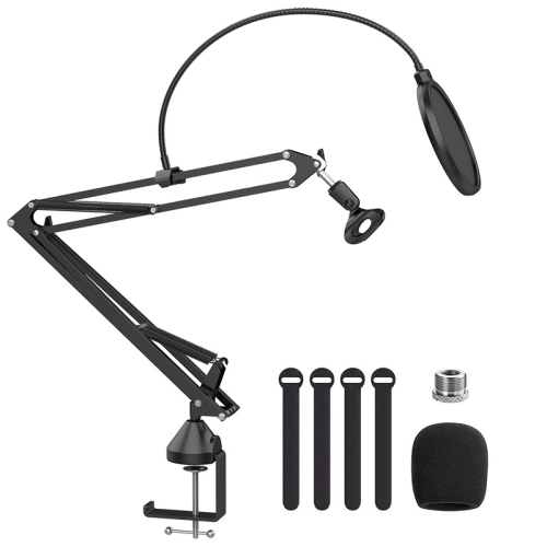 

Desktop Foldable Live Condenser Microphone Gimbal Bracket