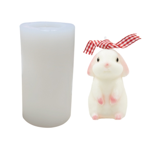 

2 PCS 3D Scented Candle Ornament Silicone Mold(Moon Rabbit)