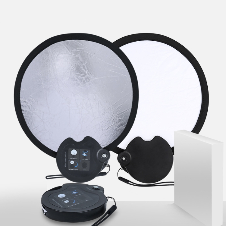 

30cm Double-sided Beauty Photo Live Broadcast Fill Light Board with Storage Box(Silver White )