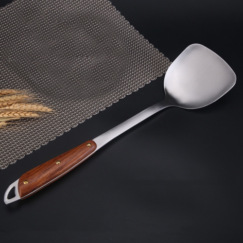 

304 Stainless Steel Wooden Handle Kitchenware Home Kitchen Equipment, Style: Fried Spatula