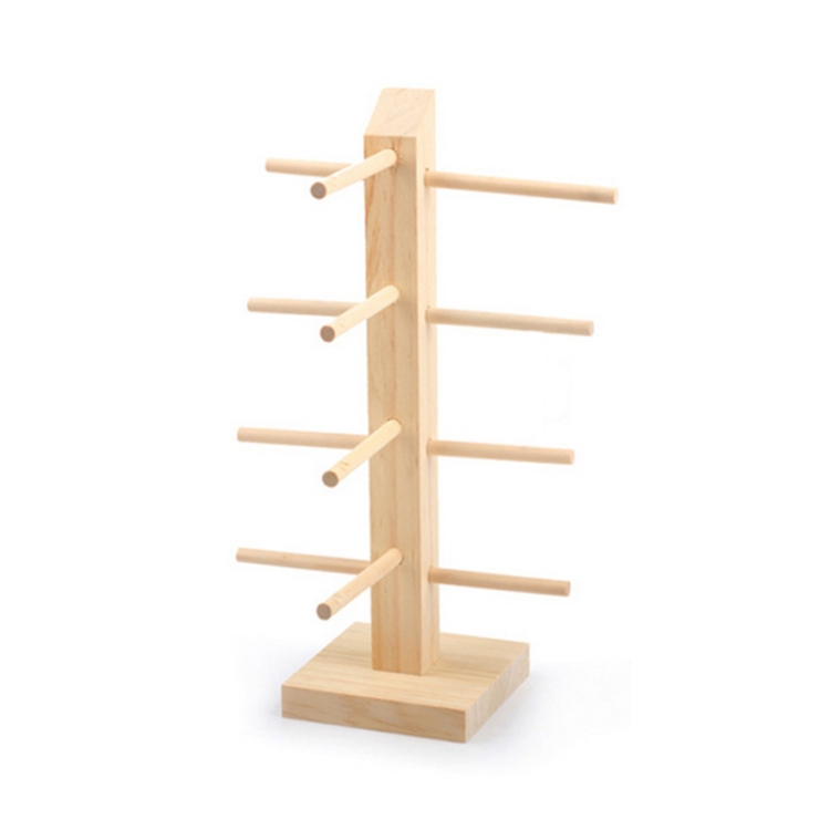 

2 PCS Log Glasses Display Storage Rack 1 Row 4 Pairs